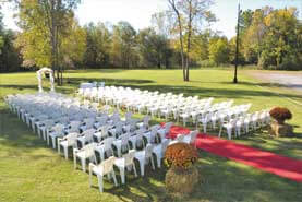 Mariage extérieur aux Salles de réception du Boisé